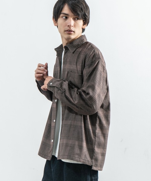 Rocky Monroe（ロッキーモンロー）の「コーデュロイ オーバーサイズ シャツ（シャツ/ブラウス・メンズ・ブラック/ベージュ/ブラウン/ブラウン系その他/ブラウン系その他2/ブラウン系その他3・M/L/XL）」の10枚目の写真