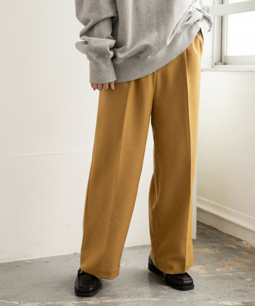 LOWRYS FARM（ローリーズファーム）の「ウールライクスラックスパンツ　857366（スラックス・レディース・ダークブラウン/イエロー/ブラウン/ホワイト系その他・MEDIUM/LARGE）」の4枚目の写真