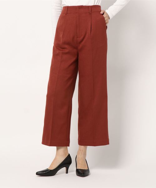 LOWRYS FARM（ローリーズファーム）の「ウールライクスラックスパンツ　857366（スラックス・レディース・ダークブラウン/イエロー/ブラウン/ホワイト系その他・MEDIUM/LARGE）」の10枚目の写真