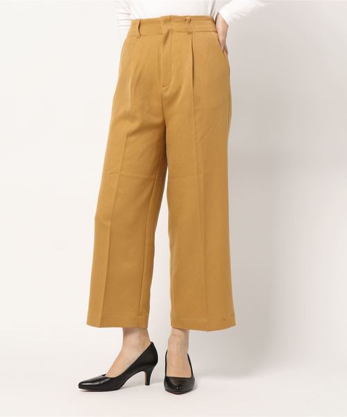 LOWRYS FARM（ローリーズファーム）の「ウールライクスラックスパンツ　857366（スラックス・レディース・ダークブラウン/イエロー/ブラウン/ホワイト系その他・MEDIUM/LARGE）」の9枚目の写真