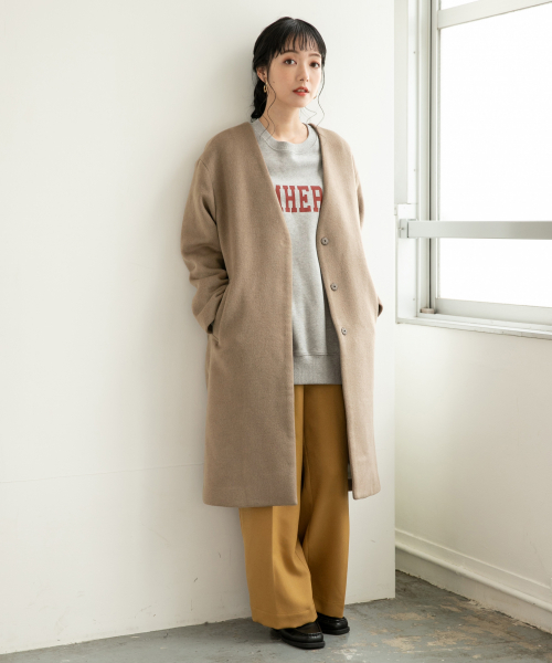 LOWRYS FARM（ローリーズファーム）の「ウールライクスラックスパンツ　857366（スラックス・レディース・ダークブラウン/イエロー/ブラウン/ホワイト系その他・MEDIUM/LARGE）」の6枚目の写真