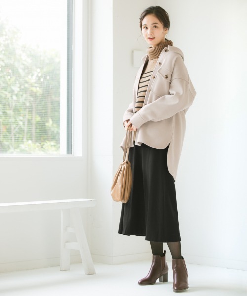 GLOBAL WORK（グローバルワーク）の「CPOブルゾン/859085（ブルゾン・レディース・グレー系その他/ベージュ系その他3/ダークブラウン/チャコールグレー・FREE）」の5枚目の写真