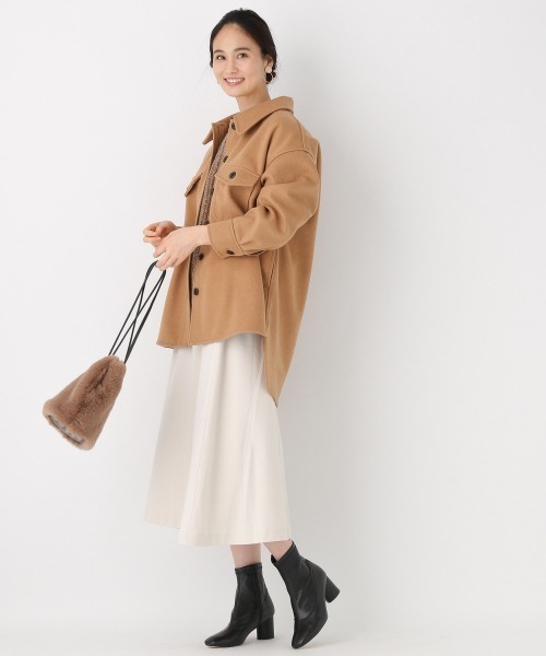 GLOBAL WORK（グローバルワーク）の「CPOブルゾン/859085（ブルゾン・レディース・グレー系その他/ベージュ系その他3/ダークブラウン/チャコールグレー・FREE）」の7枚目の写真