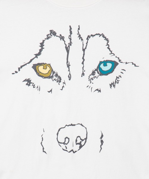 BUCCA 44（ブッカフォーティーフォー）の「【BUCCA 44】ハスキープリントロンT（Tシャツ/カットソー・メンズ・ホワイト/ブラック・MEDIUM/LARGE/X-LARGE/XX-LARGE/XXX-LARGE）」の6枚目の写真