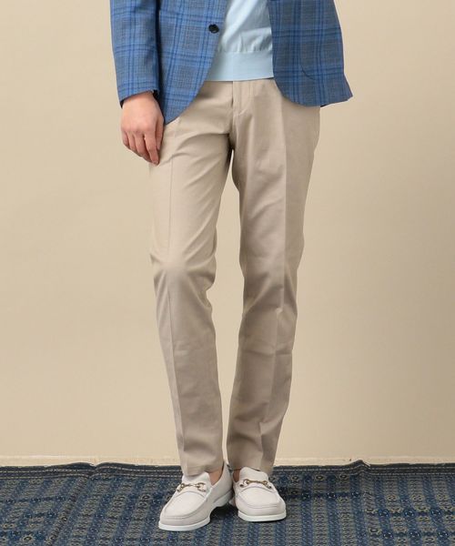 SHIPS（シップス）の「SD: コットン バーズアイ パンツ（スラックス・メンズ・ホワイト/スカイブルー/ライトグリーン/ライトカーキ/ネイビー/ロイヤルブルー・50/42/46/44/48/52）」の3枚目の写真