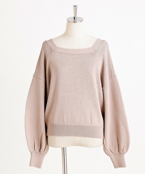 one after another NICE CLAUP（ワンアフターアナザーナイスクラップ）の「前後2Way カーディガン（カーディガン/ボレロ・レディース・ブラック/パープル/カーキ/アイボリー/ピンクベージュ・FREE）」の10枚目の写真