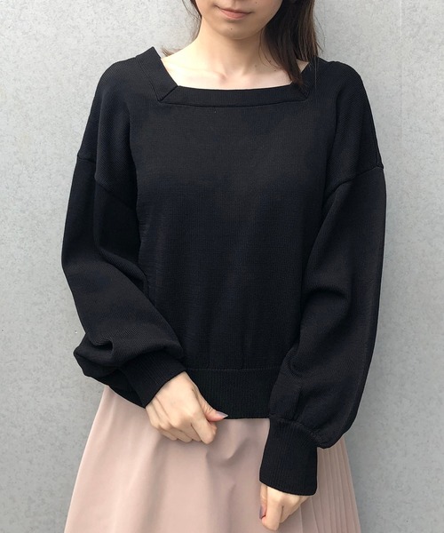 one after another NICE CLAUP（ワンアフターアナザーナイスクラップ）の「前後2Way カーディガン（カーディガン/ボレロ・レディース・ブラック/パープル/カーキ/アイボリー/ピンクベージュ・FREE）」の15枚目の写真