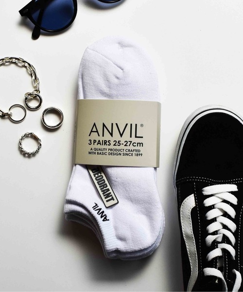 ANVIL(アンヴィル)の「【ANVIL】3パック アンクルソックス/3P Ankle Socks/ANS030 MURS(ソックス/靴下・メンズ・ホワイト/ブラック/マルチ/ブラックミックス/チェック/グレー/グレー系その他2/クリア/その他1/その他3/その他2/その他/その他6/ブラック系その他/その他5/その他4/ブラック系その他3/ホワイト系その他2/その他14/その他12/ブラック系その他2/ホワイト系1・FREE)」の1枚目の写真