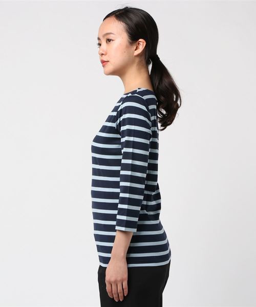 SUNSPEL(サンスペル)の「SUNSPEL / WOMEN’S Q82 STRIPE(Tシャツ/カットソー・レディース・ネイビー・1/2/3)」の8枚目の写真
