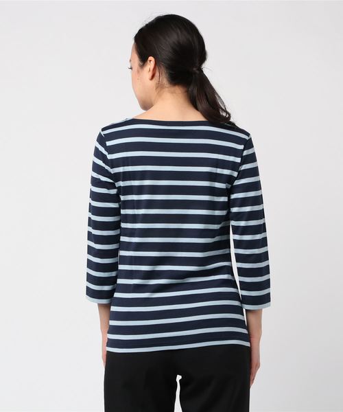 SUNSPEL(サンスペル)の「SUNSPEL / WOMEN’S Q82 STRIPE(Tシャツ/カットソー・レディース・ネイビー・1/2/3)」の3枚目の写真