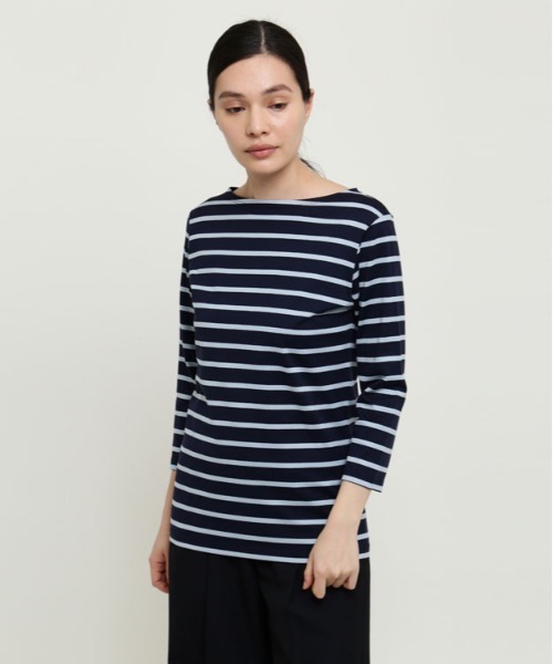 SUNSPEL(サンスペル)の「SUNSPEL / WOMEN’S Q82 STRIPE(Tシャツ/カットソー・レディース・ネイビー・1/2/3)」の12枚目の写真