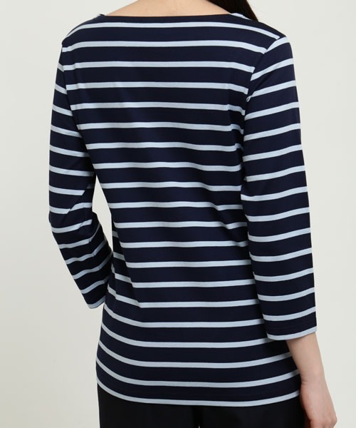 SUNSPEL(サンスペル)の「SUNSPEL / WOMEN’S Q82 STRIPE(Tシャツ/カットソー・レディース・ネイビー・1/2/3)」の7枚目の写真