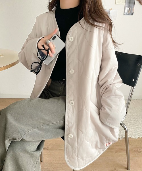 セール】《JaVaジャバ コラボ》大人のこなれ感。 ノーカラー オーバー