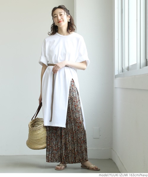 coca(coca)(コカ)の「エスニック柄プリーツワイドパンツ(その他パンツ・レディース・ネイビー/オレンジ・ONE SIZE)」の14枚目の写真