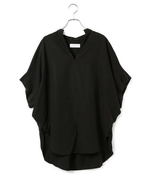 ADAM ET ROPE'(アダムエロペ)の「テンセル混ドルマンスキッパーシャツ(シャツ/ブラウス・レディース・ブラック/オリーブ・FREE)」の10枚目の写真
