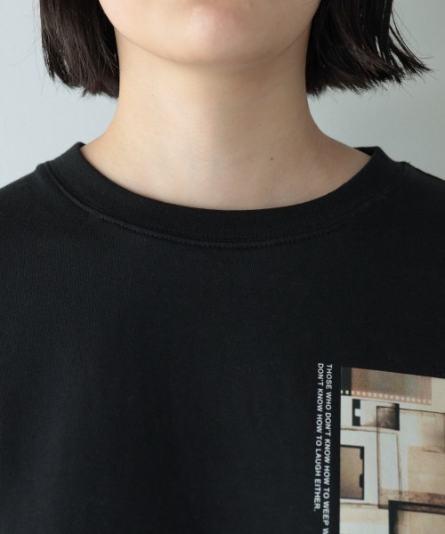 PAGEBOY（ページボーイ）の「ムービーグラフィックロンT /プリントロンT（Tシャツ/カットソー・レディース・オフホワイト/ブラック/チャコールグレー・FREE）」の13枚目の写真