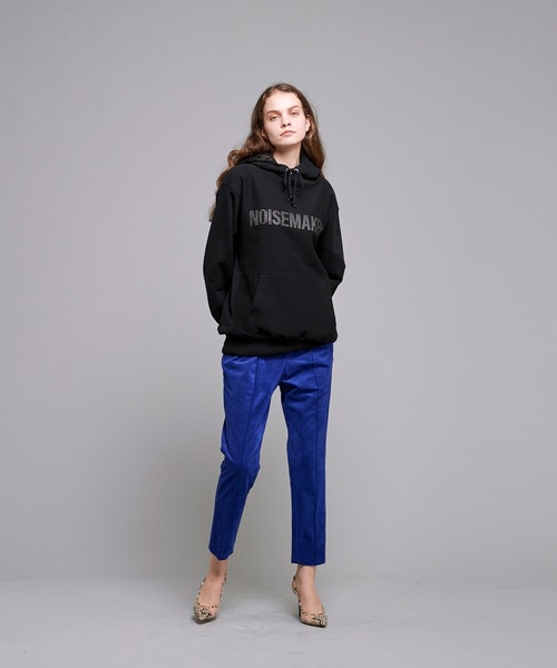 NOISE MAKER（ノイズメーカー）の「Suede style elastic waist pintuck pants/ウエストゴムピンタックスエードパンツ（その他パンツ・レディース・ブラック/ブラウン/ブルー・36/38）」の6枚目の写真