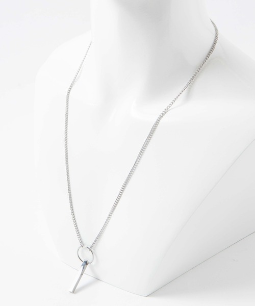 WEGO（ウィゴー）の「WEGO/ステンレスリングスティックネックレス（ネックレス・メンズ・シルバー・FREE）」の6枚目の写真