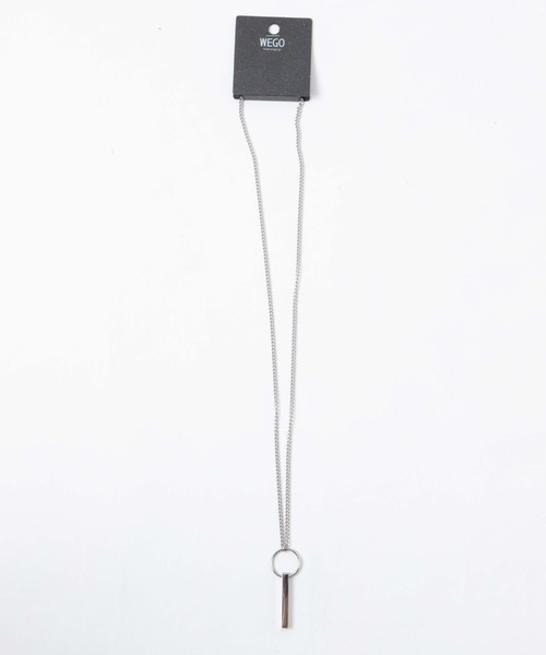 WEGO（ウィゴー）の「WEGO/ステンレスリングスティックネックレス（ネックレス・メンズ・シルバー・FREE）」の5枚目の写真