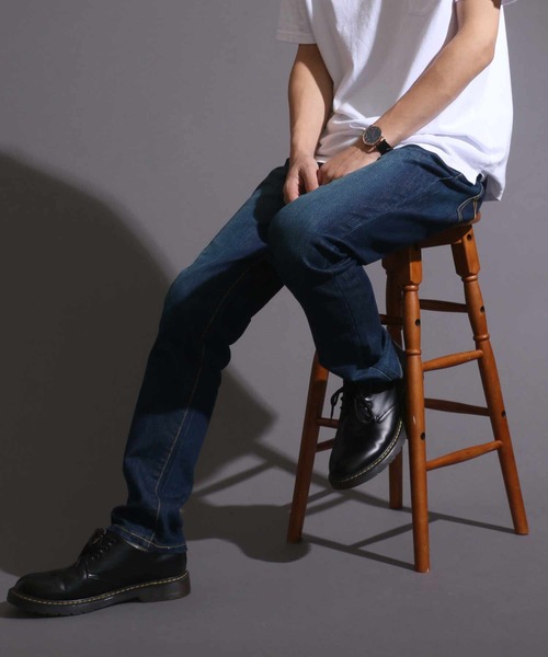 【セール】JEANISM EDWIN/エドウィン STRETCH DENIM REGULAR STRAIGHT JEANS ストレッチ デニムパンツ レギュラーストレート（デニムパンツ）｜EDWIN（エドウィン）
