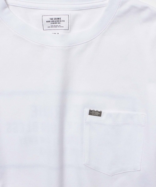 CRIMIE（クライミー）の「LONG SLEEVE POCKET BOX LOGO T SHIRT（Tシャツ/カットソー・メンズ・ホワイト/ブラック・S/M/L/XL/XXL）」の19枚目の写真