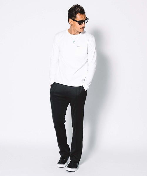 CRIMIE（クライミー）の「LONG SLEEVE POCKET BOX LOGO T SHIRT（Tシャツ/カットソー・メンズ・ホワイト/ブラック・S/M/L/XL/XXL）」の15枚目の写真