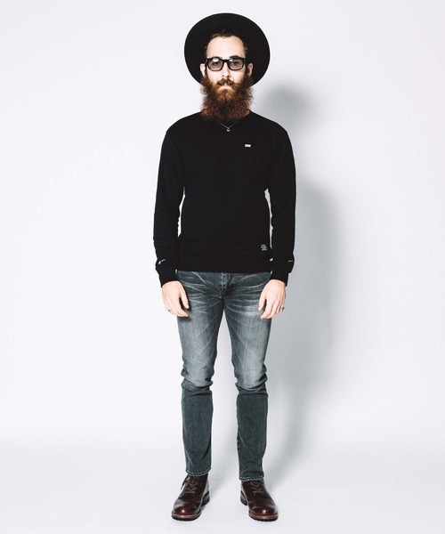 CRIMIE（クライミー）の「LONG SLEEVE POCKET BOX LOGO T SHIRT（Tシャツ/カットソー・メンズ・ホワイト/ブラック・S/M/L/XL/XXL）」の7枚目の写真