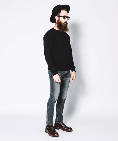 CRIMIE（クライミー）の「LONG SLEEVE POCKET BOX LOGO T SHIRT（Tシャツ/カットソー・メンズ・ホワイト/ブラック・S/M/L/XL/XXL）」の5枚目の写真
