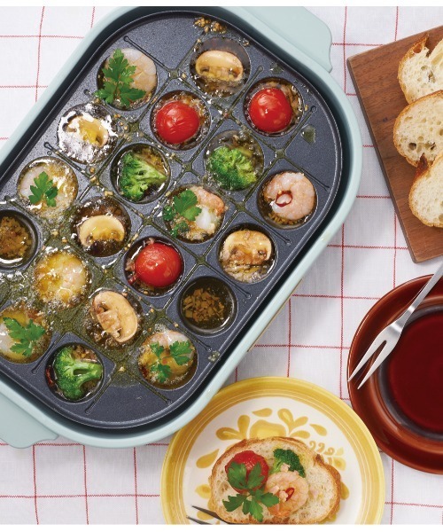 Toffy(トフィー)の「【Toffy/トフィー】 コンパクトホットプレート マルチプルプレートセット(キッチン家電・レディース・レッド/ブラック・FREE)」の15枚目の写真