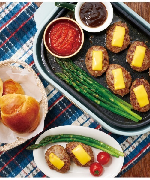 Toffy(トフィー)の「【Toffy/トフィー】 コンパクトホットプレート マルチプルプレートセット(キッチン家電・レディース・レッド/ブラック・FREE)」の9枚目の写真