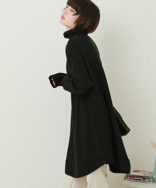 n'ee-ne（ネーネ）の「もちもちニット　タートルネックAラインニット（ニット/セーター・レディース・ブラック/ベージュ/カーキ/アイボリー・FREE）」の20枚目の写真