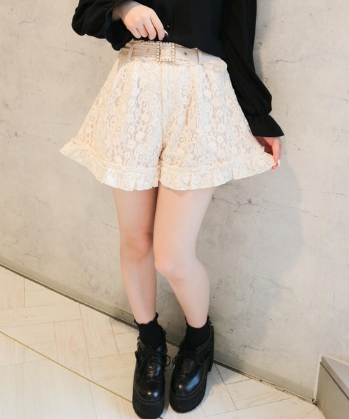 ROJITA（ロジータ）の「パールバックルレースショートパンツ（その他パンツ・レディース・ブラック/ブラウン/アイボリー・FREE）」の8枚目の写真