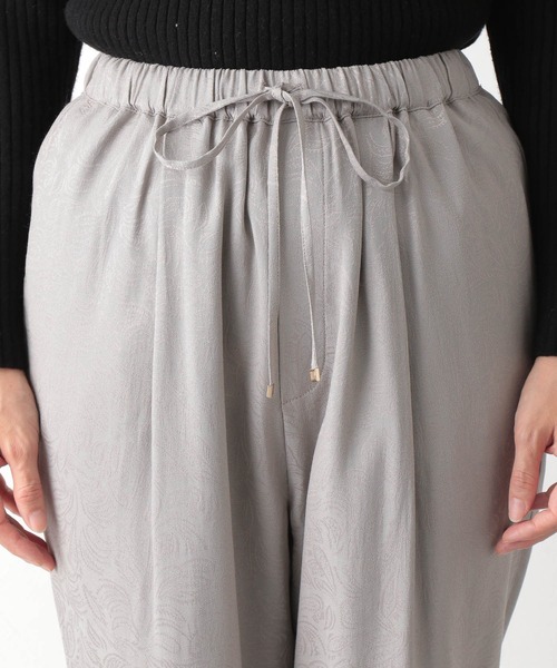 LEPSIM（レプシィム）の「微光沢柄サテンパンツ　916866（その他パンツ・レディース・ライトグレー/モカ・FREE）」の8枚目の写真