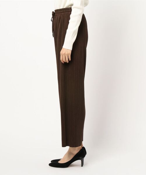 rps（アールピーエス）の「ダブルプリーツスウェードワイドパンツ（その他パンツ・レディース・ダークブラウン/アイボリー/グレイッシュブルー/モカ・M）」の10枚目の写真