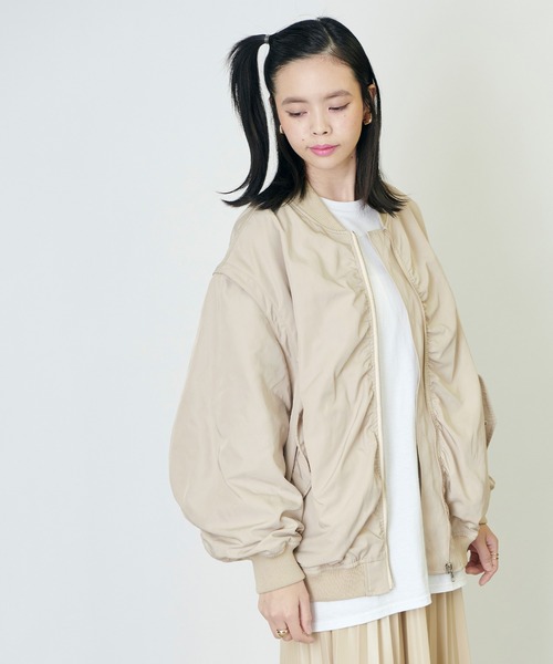 forksy.（フォルクシー）の「【forksy.】オーバーサイズ2way MA-1