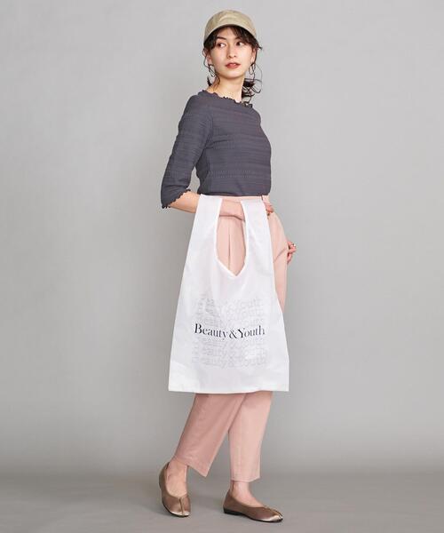 BEAUTY&YOUTH UNITED ARROWS（ビューティーアンドユースユナイテッドアローズ）の「BY SOUVENIR PACKABLE ショップ バッグ M（エコバッグ/サブバッグ・メンズ・ブラック/その他1/ホワイト・FREE）」の8枚目の写真
