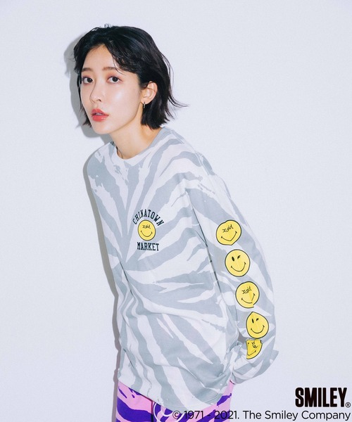 X-girl（エックスガール）の「X-girl × CHINATOWN MARKET SMILEY