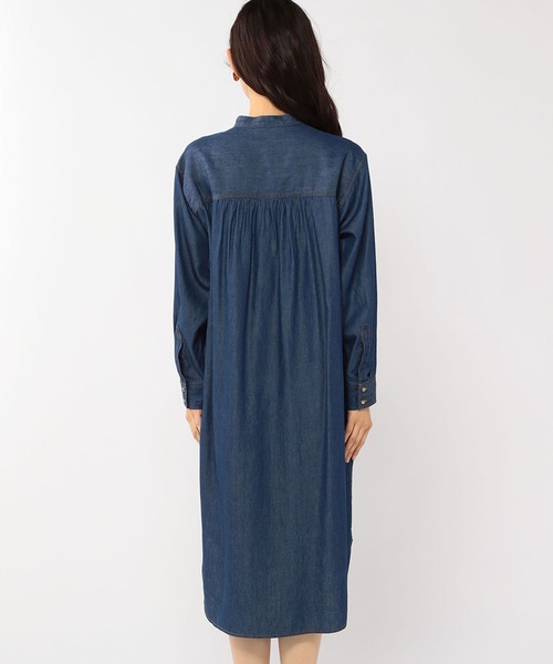 Petit Honfleur（プチオンフルール）の「デニムシャツワンピース（シャツワンピース・レディース・ネイビー/ブルー・11号/9号）」の9枚目の写真