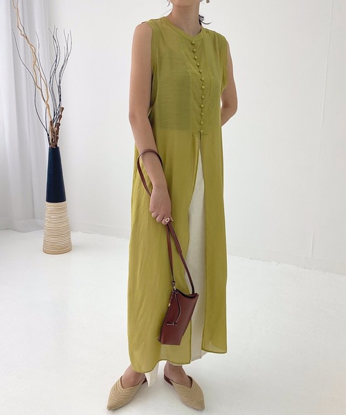 セール リネンライクジレスリットワンピース ワンピース Stylesea スタイルシー のファッション通販 Zozotown