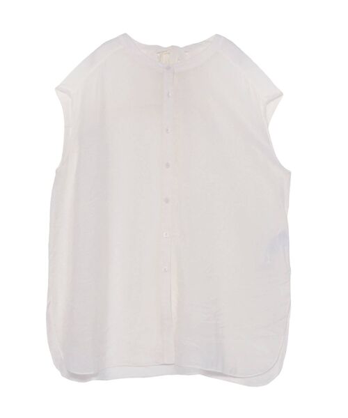 LAGUNAMOON（ラグナムーン）の「バンドカラーノースリーブシャツ（シャツ/ブラウス・レディース・アイボリー/バイオレット/ブラウン・FREE）」の19枚目の写真