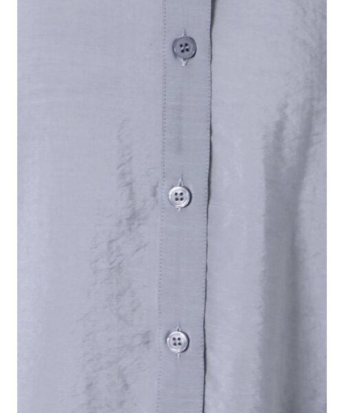 LAGUNAMOON（ラグナムーン）の「バンドカラーノースリーブシャツ（シャツ/ブラウス・レディース・アイボリー/バイオレット/ブラウン・FREE）」の8枚目の写真