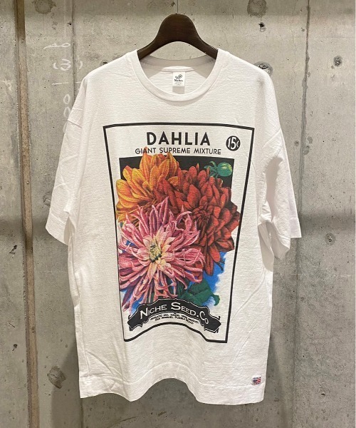 niche.（ニッチ）の「niche.(ニッチ) Flower seeds Tシャツ DAHLIA /HS21utwc01（Tシャツ