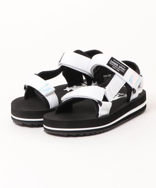 KANGOL SPORT（カンゴールスポーツ）の「《KANGOL SPORT》ジュニアスポーツサンダル（サンダル・キッズ・ブラック/ホワイト・21.0cm/22.0cm/23.0cm/20.0cm/19.0cm）」の2枚目の写真
