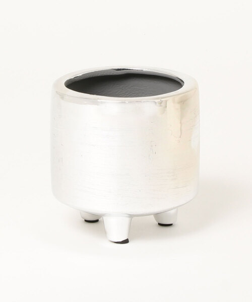 DULTON（ダルトン）の「SILVER POT WITH LEGS S/2.5号 植木鉢（フラワーベース・メンズ・シルバー・FREE）」の5枚目の写真