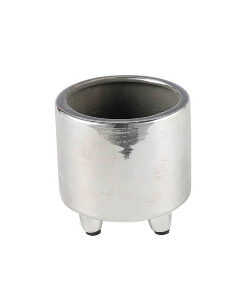 DULTON（ダルトン）の「SILVER POT WITH LEGS S/2.5号 植木鉢（フラワーベース・メンズ・シルバー・FREE）」の2枚目の写真