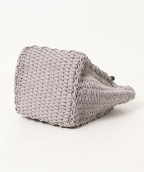 DouDou（ドゥドゥ）の「テープハンドルカゴバッグ（トートバッグ・レディース・ライトベージュ/グレー・FREE）」の5枚目の写真