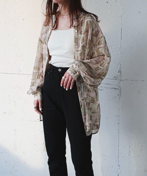 feepur(フェピュール)の「パッド付きバックオープンリブキャミソール(キャミソール・レディース・ブラック/ベージュ/サックスブルー/オフホワイト・MEDIUM)」の6枚目の写真