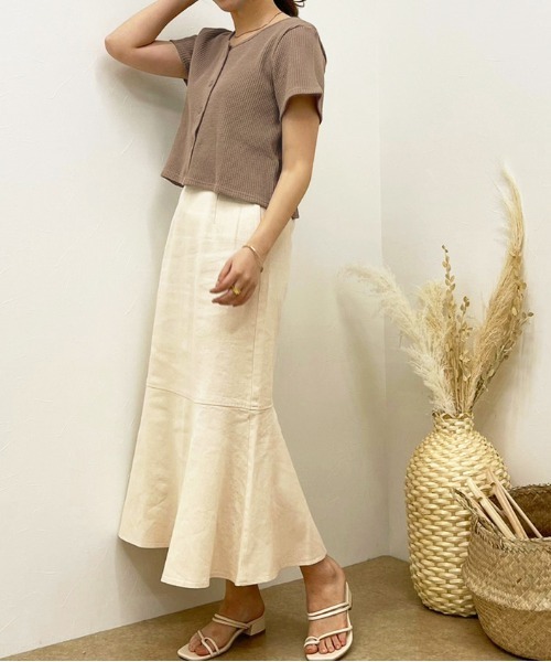 apres jour clair（アプレジュールクレア）の「【apres jour clair】サーマルトップス【ZOZOTOWN限定アイテム】（Tシャツ/カットソー・レディース・モカ/アイボリー/ベージュ・X-LARGE/フリー）」の10枚目の写真