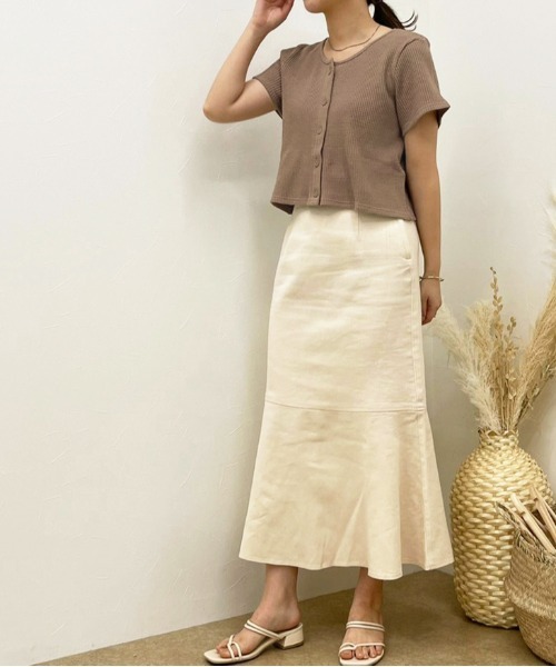 apres jour clair（アプレジュールクレア）の「【apres jour clair】サーマルトップス【ZOZOTOWN限定アイテム】（Tシャツ/カットソー・レディース・モカ/アイボリー/ベージュ・X-LARGE/フリー）」の11枚目の写真