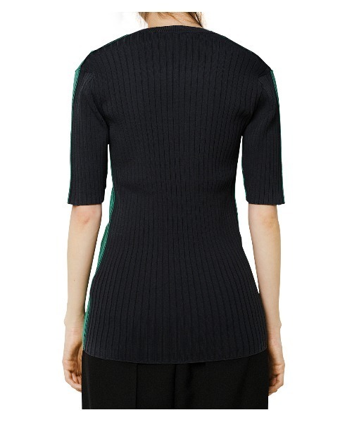 LE CIEL BLEU(ルシェルブルー)の「Dry Rib Bicolor Knit(ニット/セーター・レディース・オフホワイト/グリーン/ライトイエロー・36)」の12枚目の写真